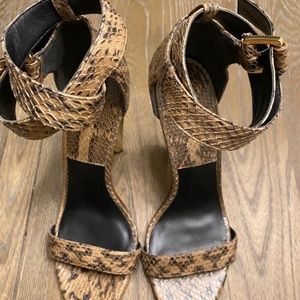 Michael Kors Collection Python Sandal, Size 38.5
